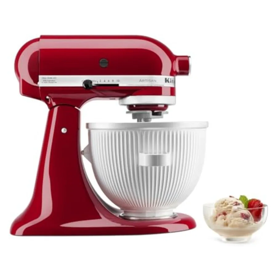 Ice Cream Maker Attachment for Stand Mixer 2 Quart KSMICM White
Ice Cream Maker Attachment for Stand Mixer 2 Quart KSMICM White