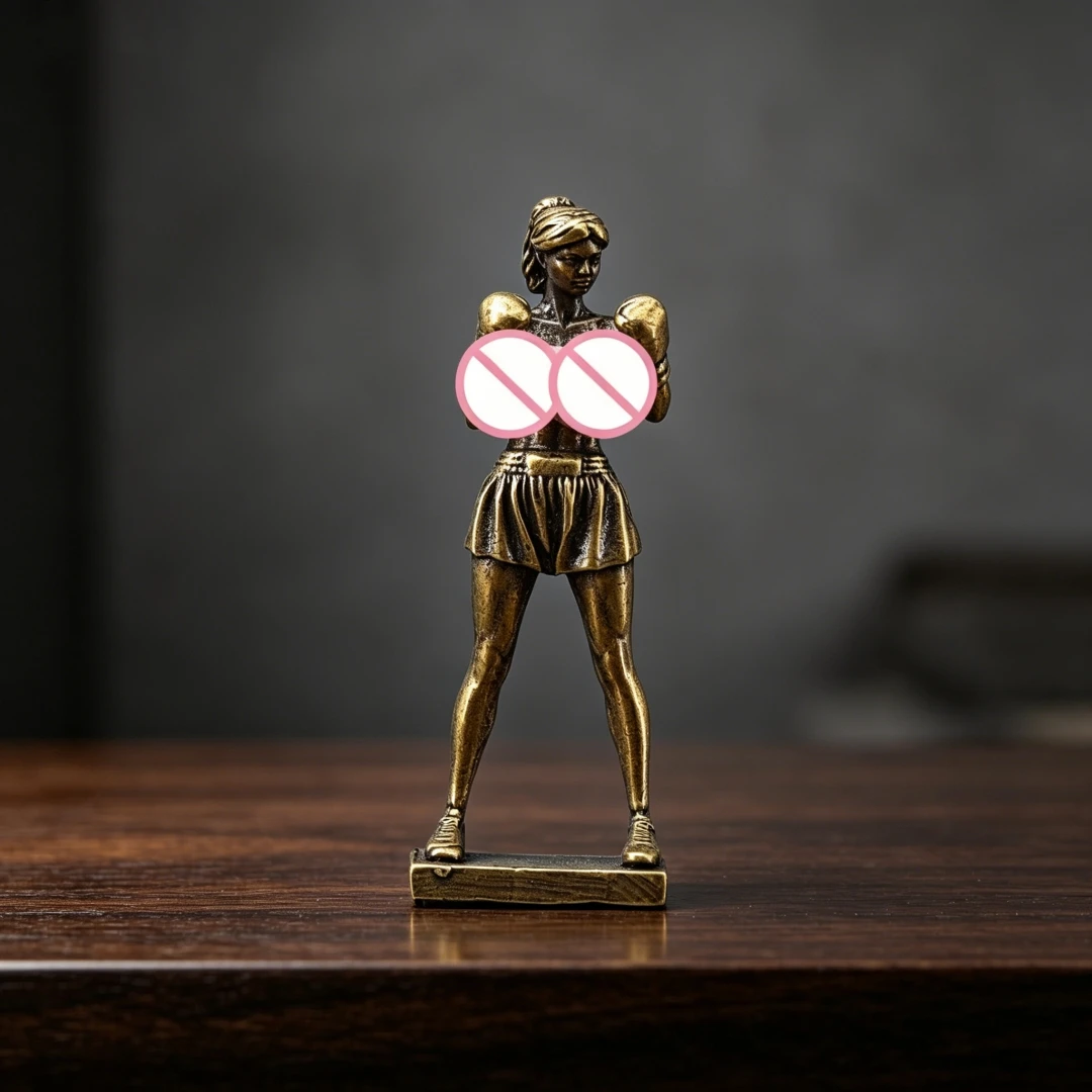 Vintage Brass Female Boxer Figurine Mini Boxing Girl Statue Sports Desk Decor Strong Woman Collectible Desktop Ornament
Vintage Brass Female Boxer Figurine Mini Boxing Girl Statue Sports Desk Decor Strong Woman Collectible Desktop Ornament
