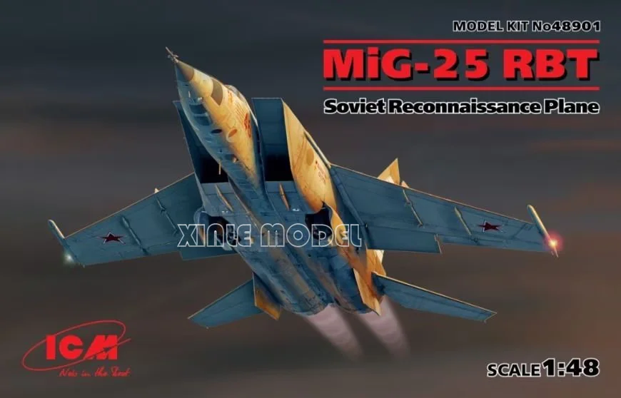 ICM Plastic Assembled Aircraft Model Kit 48901 MiG-25RBT Soviet Reconnaissance Plane 1/48
ICM Plastic Assembled Aircraft Model Kit 48901 MiG-25RBT Soviet Reconnaissance Plane 1/48