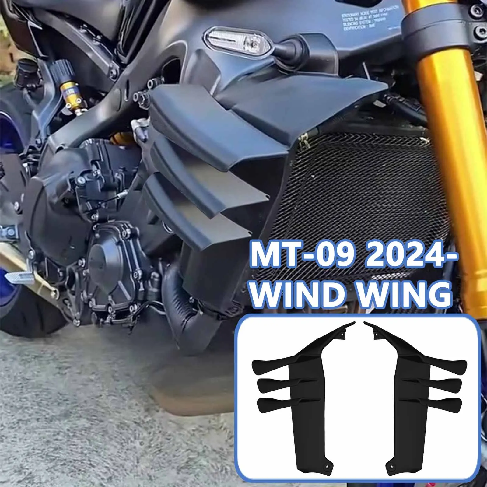 For MT 09 mt09 sp MT 09 SP 2024 2025 motorcycle side wing spoiler fixed wing side fairing side spoiler aerodynamic winglet
For MT 09 mt09 sp MT 09 SP 2024 2025 motorcycle side wing spoiler fixed wing side fairing side spoiler aerodynamic winglet
