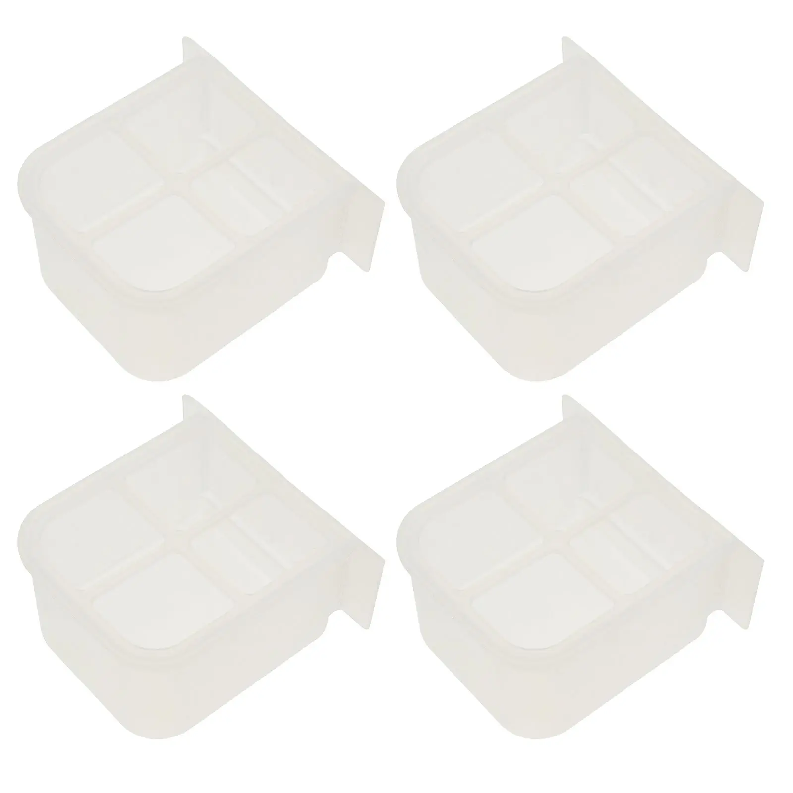 4 Pcs Bird Cage Feeder Large Capacity Premium Plastic Hanging Transparent Trays Pet Bird Supply Feeding Accessories
4 Pcs Bird Cage Feeder Large Capacity Premium Plastic Hanging Transparent Trays Pet Bird Supply Feeding Accessories