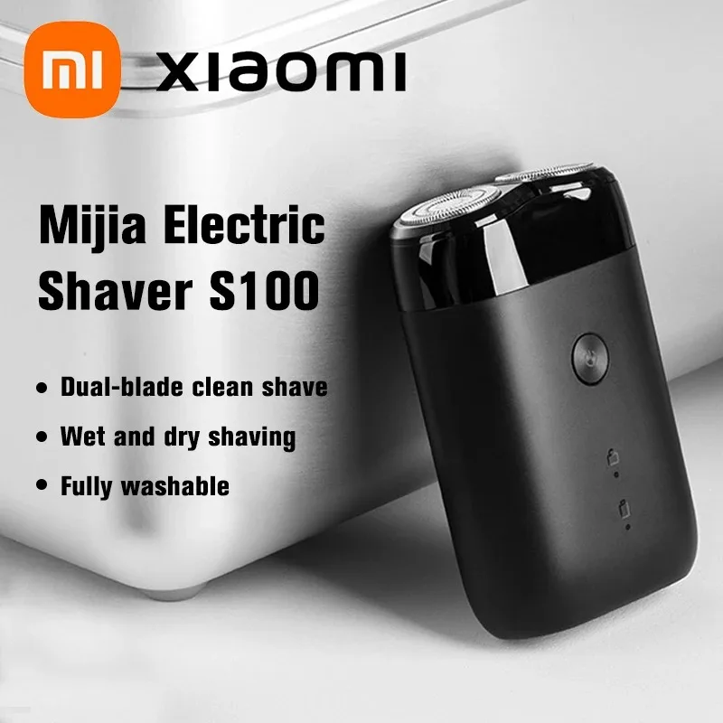 Портативная электробритва XIAOMI Mijia S100, триммер с двойными лезвиями для сухой и влажной уборки, для бороды, перезаряжаемый мужской станок
Портативная электробритва XIAOMI Mijia S100, триммер с двойными лезвиями для сухой и влажной уборки, для бороды, перезаряжаемый мужской станок
