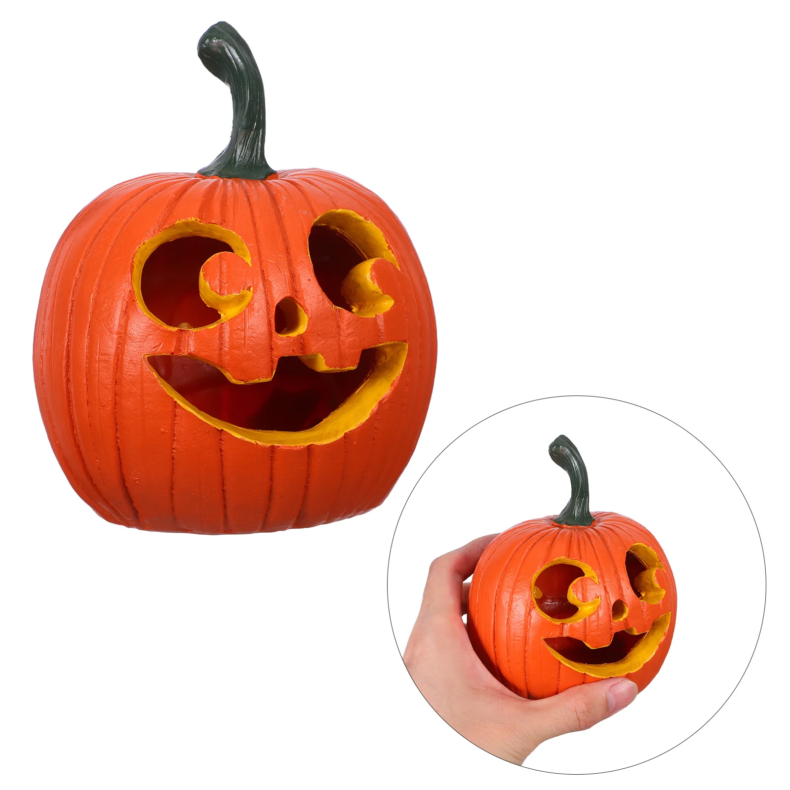 Jack O Lantern Halloween Decoration Resin Pumpkin Statue Artificial for 
Jack O Lantern Halloween Decoration Resin Pumpkin Statue Artificial for
