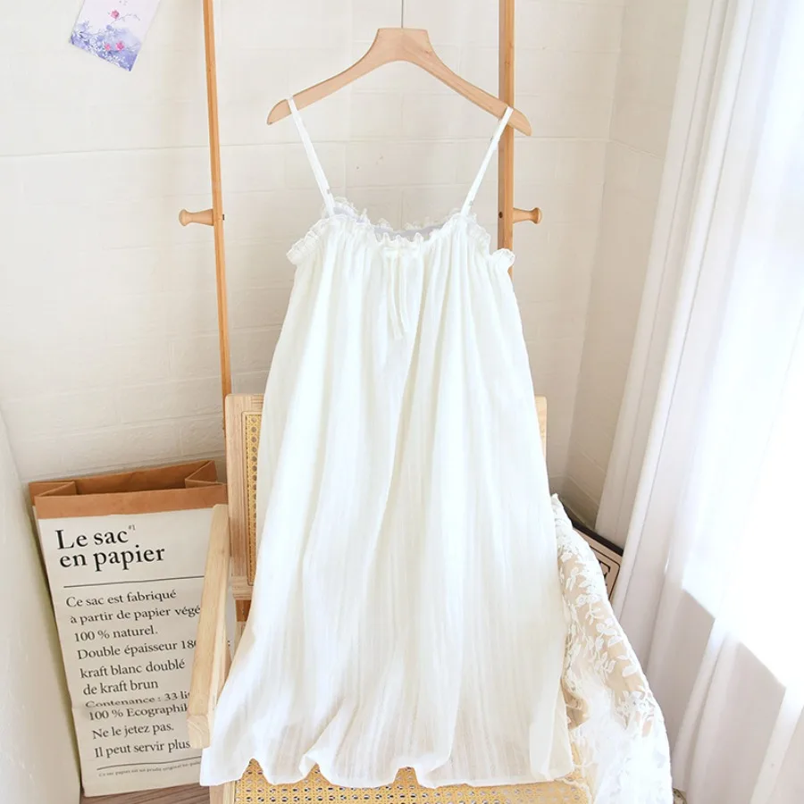 【New style】French style pure wind sling pajamas, women's summer outerwear, thin 100 cotton pajamas, pure desire pajamas
【New style】French style pure wind sling pajamas, women's summer outerwear, thin 100 cotton pajamas, pure desire pajamas