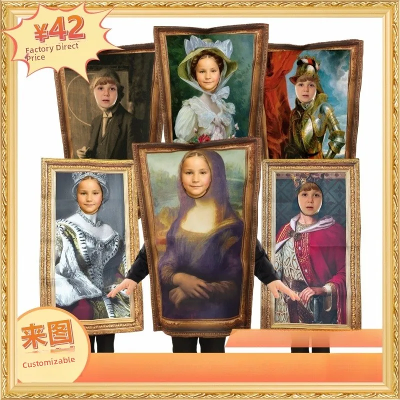 Halloween Mona Lisa Wallpaper Prank Performance Suit Children Adults Parent-Child Sponge Onesie Polyester Fiber 100%
Halloween Mona Lisa Wallpaper Prank Performance Suit Children Adults Parent-Child Sponge Onesie Polyester Fiber 100%