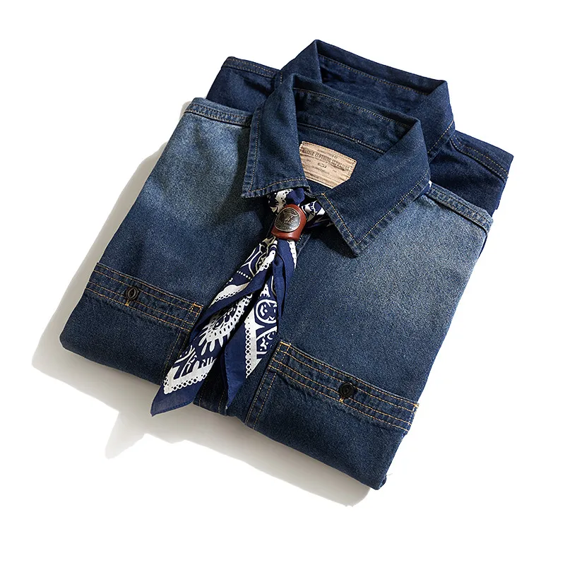 Autumn New Heavyweight Classic Denim Shirt Jacket Men's Fashion American Casual Retro Washed Old Thickened Tooling Blouses Coat
Autumn New Heavyweight Classic Denim Shirt Jacket Men's Fashion American Casual Retro Washed Old Thickened Tooling Blouses Coat