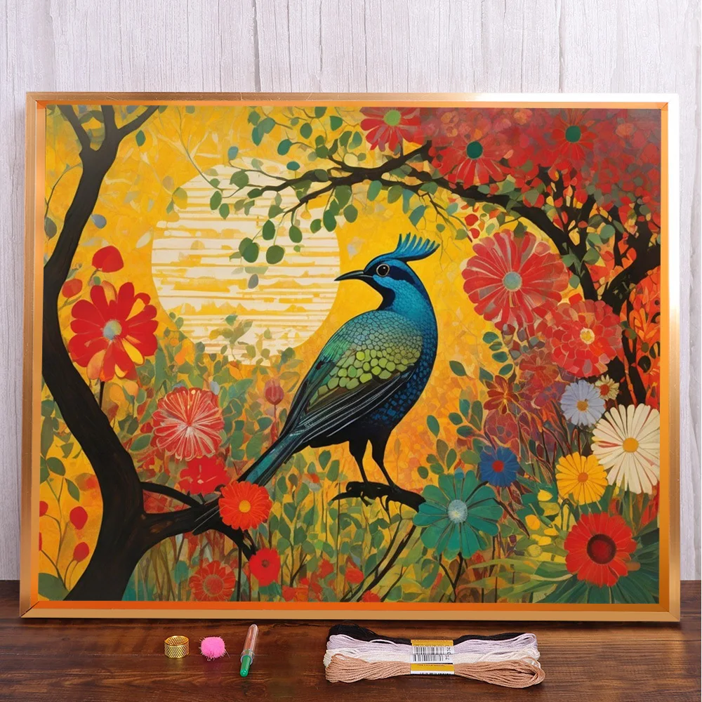 Bird Flower Printed 11CT Cross Stitch Set DIY Embroidery DMC Threads Handiwork Craft Handmade Hobby Wholesale Magic Room Decor
Bird Flower Printed 11CT Cross Stitch Set DIY Embroidery DMC Threads Handiwork Craft Handmade Hobby Wholesale Magic Room Decor