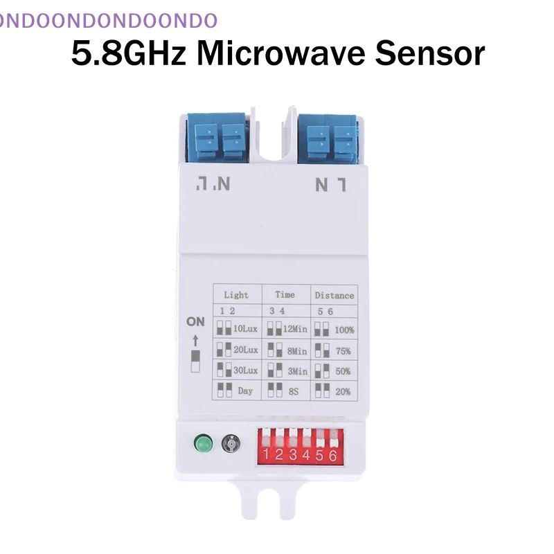 1/2Pcs Microwave Radar Sensor Switch 5.8GHz, Multi-Adjustable Motion Detector LED Light Sensor Module