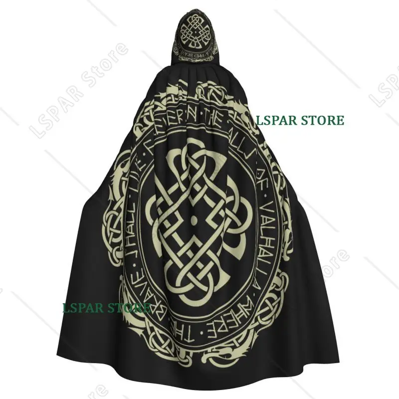 Viking Nordic Celtic Symbol Hooded Cloak Unisex Polyester Hood Cloak Witch Costume Cosplay Cape
Viking Nordic Celtic Symbol Hooded Cloak Unisex Polyester Hood Cloak Witch Costume Cosplay Cape