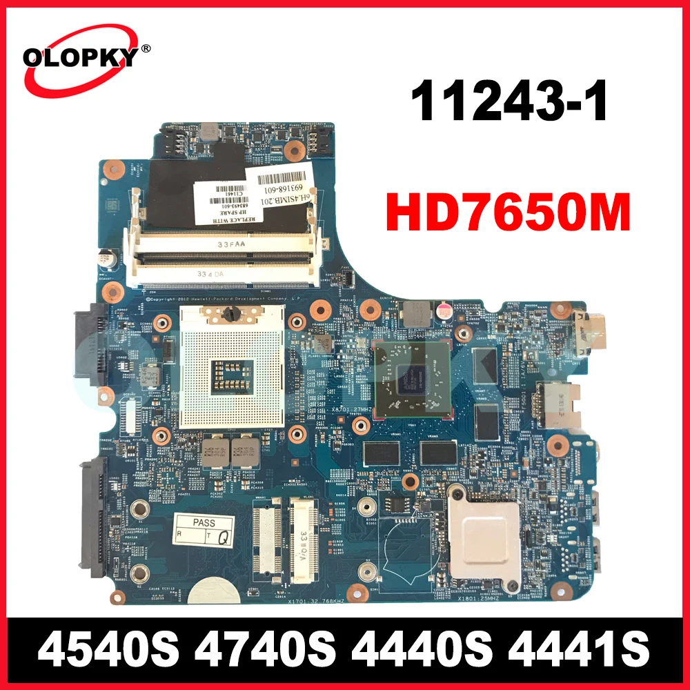 11243-1 For HP ProBook 4540S 4740S 4440S 4441S Laptop Motherboard with HD7650M GPU 683494-001 683494-501 683494-601 DDR3 Tested
11243-1 For HP ProBook 4540S 4740S 4440S 4441S Laptop Motherboard with HD7650M GPU 683494-001 683494-501 683494-601 DDR3 Tested
