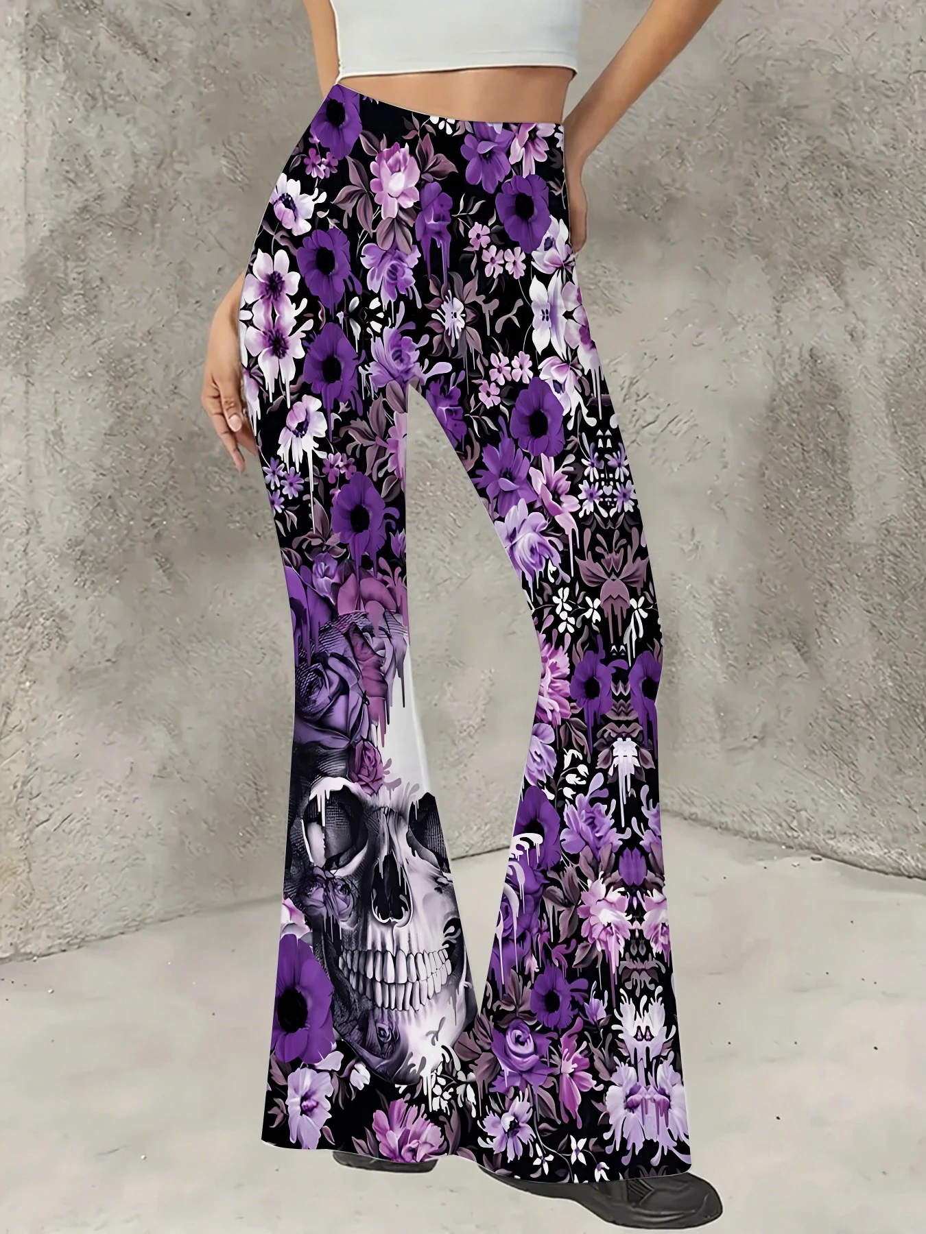 Korean Style Printed Flare Pants Women High Waist Slim Fit Bell Bottom Leggings
Korean Style Printed Flare Pants Women High Waist Slim Fit Bell Bottom Leggings