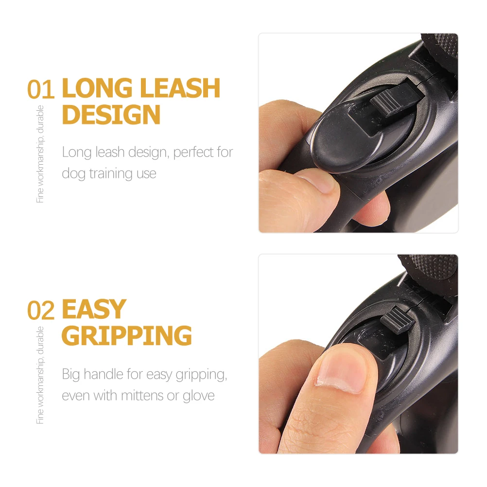 5M Retractable Dog Leash Ergonomic Handle Led Lights Durable Pet Training Lead For Comfortable One Hand
5M Retractable Dog Leash Ergonomic Handle Led Lights Durable Pet Training Lead For Comfortable One Hand