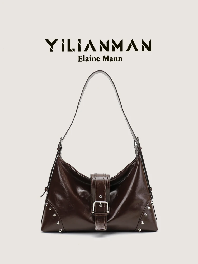 Elegant Retro Rivet Design Women's Tote Bag Original Design Underarm Shoulder Bag Large Capacity Soft Leather Handbag
Elegant Retro Rivet Design Women's Tote Bag Original Design Underarm Shoulder Bag Large Capacity Soft Leather Handbag