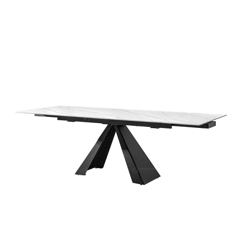 Minimalist rock slab dining table and chairs Modern simple small apartment retractable dining table
Minimalist rock slab dining table and chairs Modern simple small apartment retractable dining table