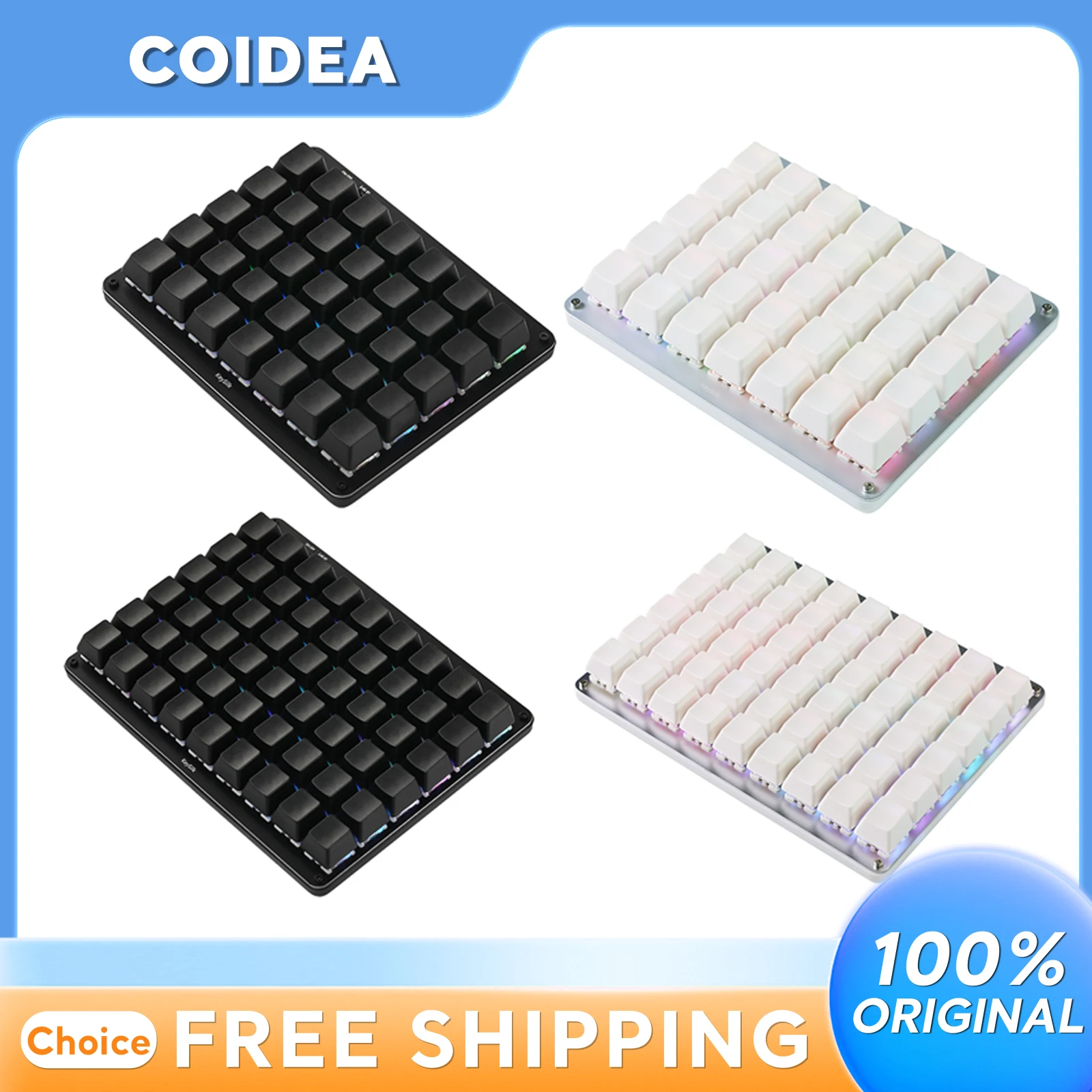 Coidea BT54 Mini Mechanical Keyboard Bluetooth 54key/35key Customized Programmable Gamer Design Keyboard Office Pc Accessories