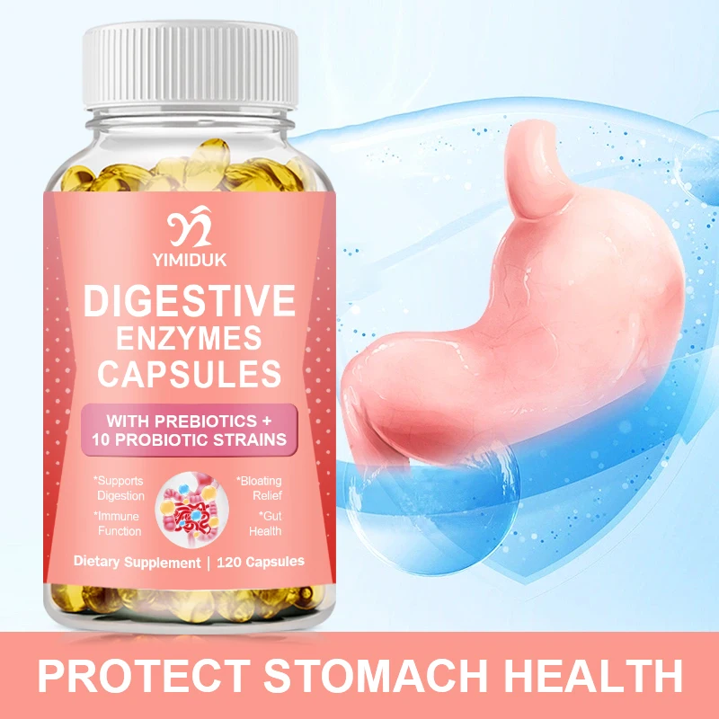 Digestive Enzymes Capsules, Digestive Enzyme Supplements Beneficial Bacteria Immune System Support and Healthy Digestive
Digestive Enzymes Capsules, Digestive Enzyme Supplements Beneficial Bacteria Immune System Support and Healthy Digestive