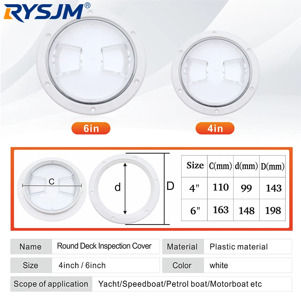 Boat Marine Round Deck Plate Boat Board Lid Cover Plastic Marine Clear Top Lid Lock Deck Plate Inspection Hatch Cover Boat Parts
Boat Marine Round Deck Plate Boat Board Lid Cover Plastic Marine Clear Top Lid Lock Deck Plate Inspection Hatch Cover Boat Parts