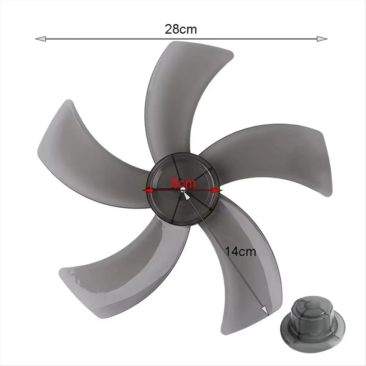 (A64E) 12 Inch Plastic Fan Blade 5 Blades with Nut Cover for Standing Pedestal Fan Leaves Table Fanner General Accessories,A
(A64E) 12 Inch Plastic Fan Blade 5 Blades with Nut Cover for Standing Pedestal Fan Leaves Table Fanner General Accessories,A
