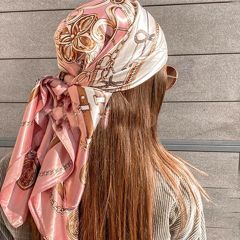 90*90cm Square Silk Scarves Women Hijab Shawls Fashion Print Kerchief Femme Head Scarf Foulard Bandana Beach Pareo
90*90cm Square Silk Scarves Women Hijab Shawls Fashion Print Kerchief Femme Head Scarf Foulard Bandana Beach Pareo