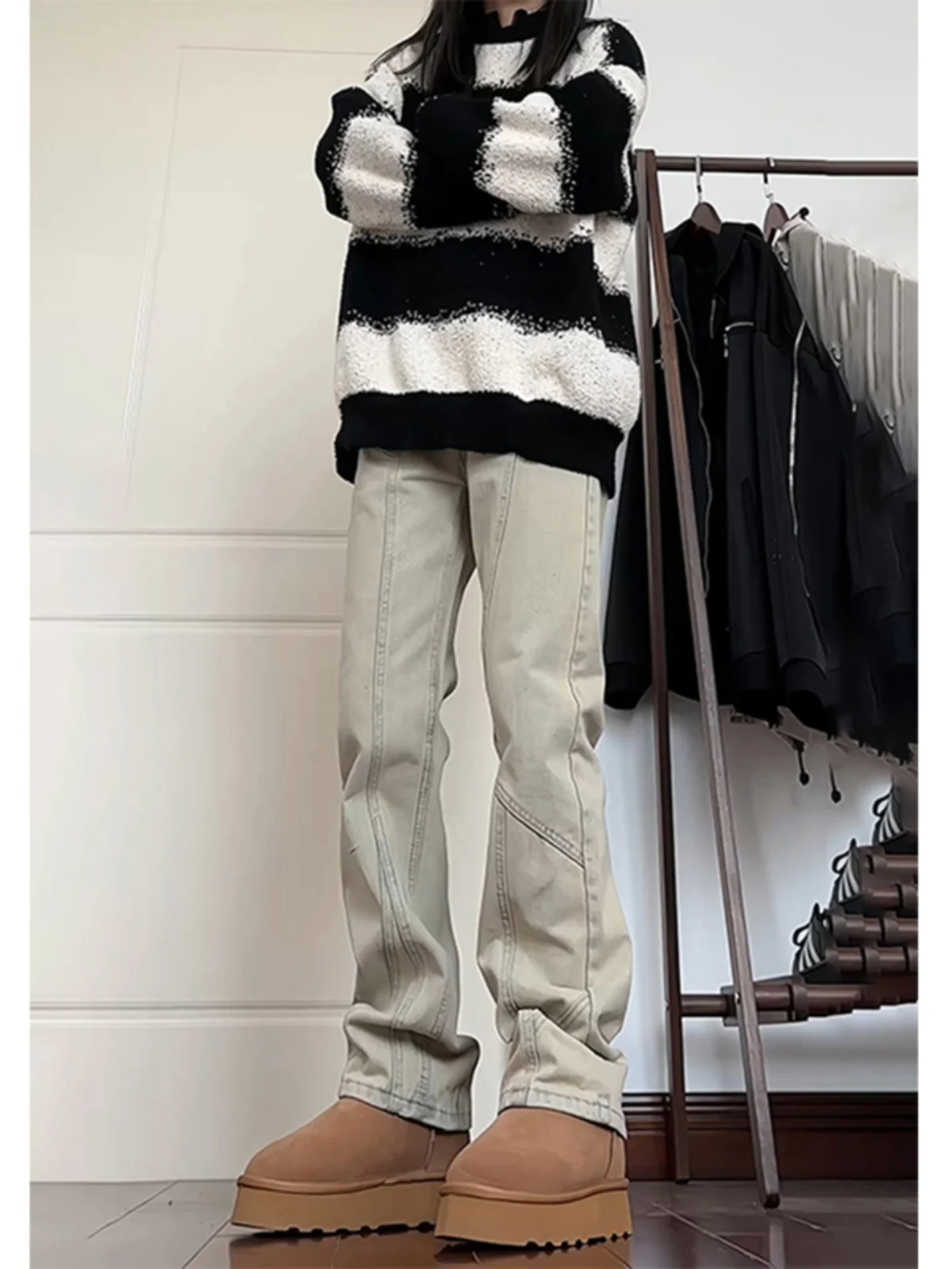 Autumn Winter Men's Jeans Yellow Mud Color Splicing Slim Straight Leggings High Street Sle Trendy Teenage Cotton Polyester
Autumn Winter Men's Jeans Yellow Mud Color Splicing Slim Straight Leggings High Street Sle Trendy Teenage Cotton Polyester