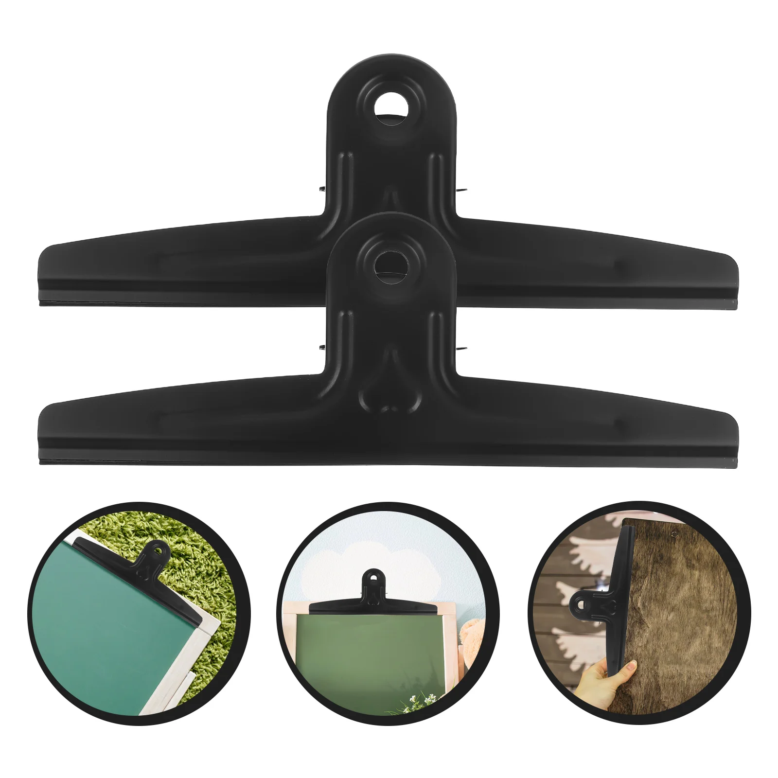 2 Pcs Clips Drawing Board Memo Bag Heavy Duty Snack Metal for Hanging Black Binder Paper Money Office
2 Pcs Clips Drawing Board Memo Bag Heavy Duty Snack Metal for Hanging Black Binder Paper Money Office