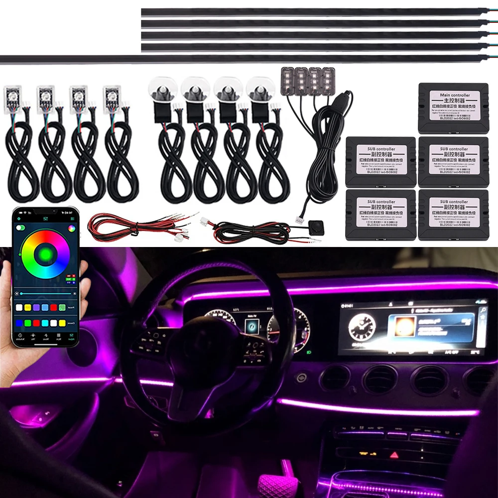 18 в 1 22 в 1 автомобильный светодиодный рассеянный свет RGB неоновая акриловая лента для автомобильных украшений интерьера аксессуары приложение атмосферное освещение 12 В
18 в 1 22 в 1 автомобильный светодиодный рассеянный свет RGB неоновая акриловая лента для автомобильных украшений интерьера аксессуары приложение атмосферное освещение 12 В