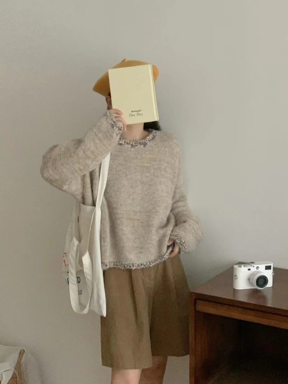 Faionable Glitter Sweater round Ne Loose Women's Autumn Winter Top Vintage High-End Sensation Commute Sle Knitted Long ...
Faionable Glitter Sweater round Ne Loose Women's Autumn Winter Top Vintage High-End Sensation Commute Sle Knitted Long ...