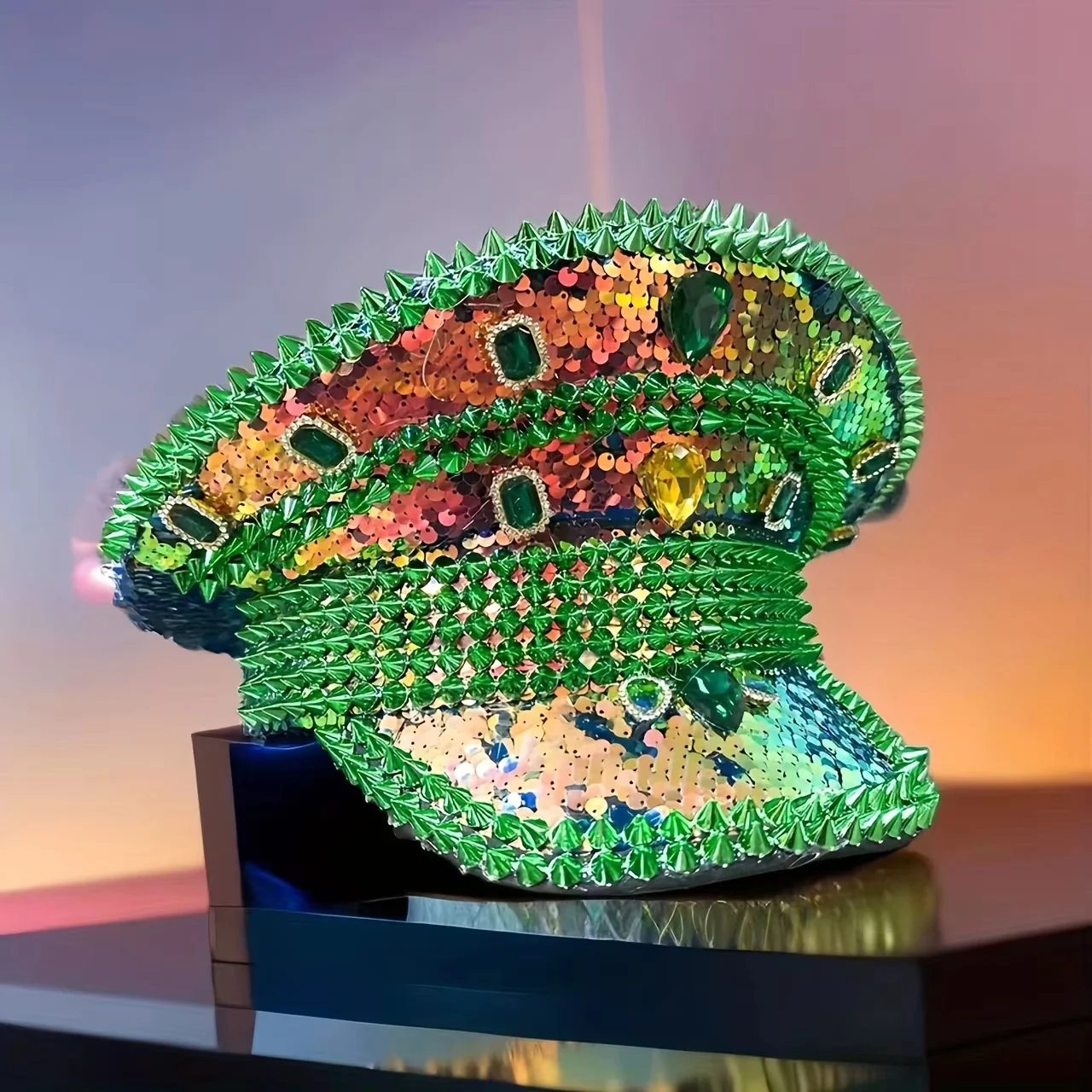 Steampunk Captain Hat Rhinestone for Burning Man Festival Woman, Music Festival, Halloween, Rave Accessories & Party Caps
Steampunk Captain Hat Rhinestone for Burning Man Festival Woman, Music Festival, Halloween, Rave Accessories & Party Caps
