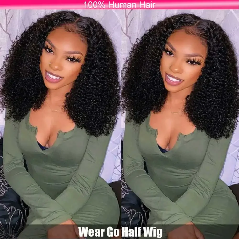 Jerry Curly Half Wig Human Hair Seamless Kinky Curly 3 In 1 Half Wig Glueless Heandband Clip In Wig No Sew In Black Color
Jerry Curly Half Wig Human Hair Seamless Kinky Curly 3 In 1 Half Wig Glueless Heandband Clip In Wig No Sew In Black Color