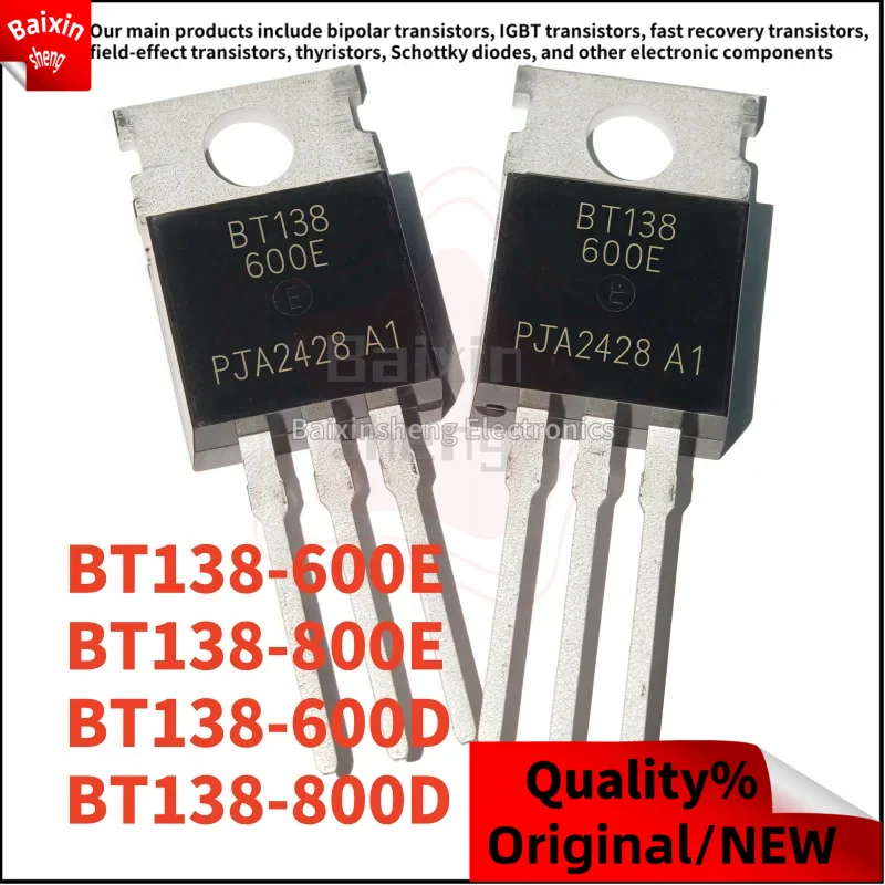 10PCS NEW BT138-600E BT138-800E BT138-600D BT138-800D TO-220 BT138 600E 800E 600D 800D Bidirectional thyristor
10PCS NEW BT138-600E BT138-800E BT138-600D BT138-800D TO-220 BT138 600E 800E 600D 800D Bidirectional thyristor