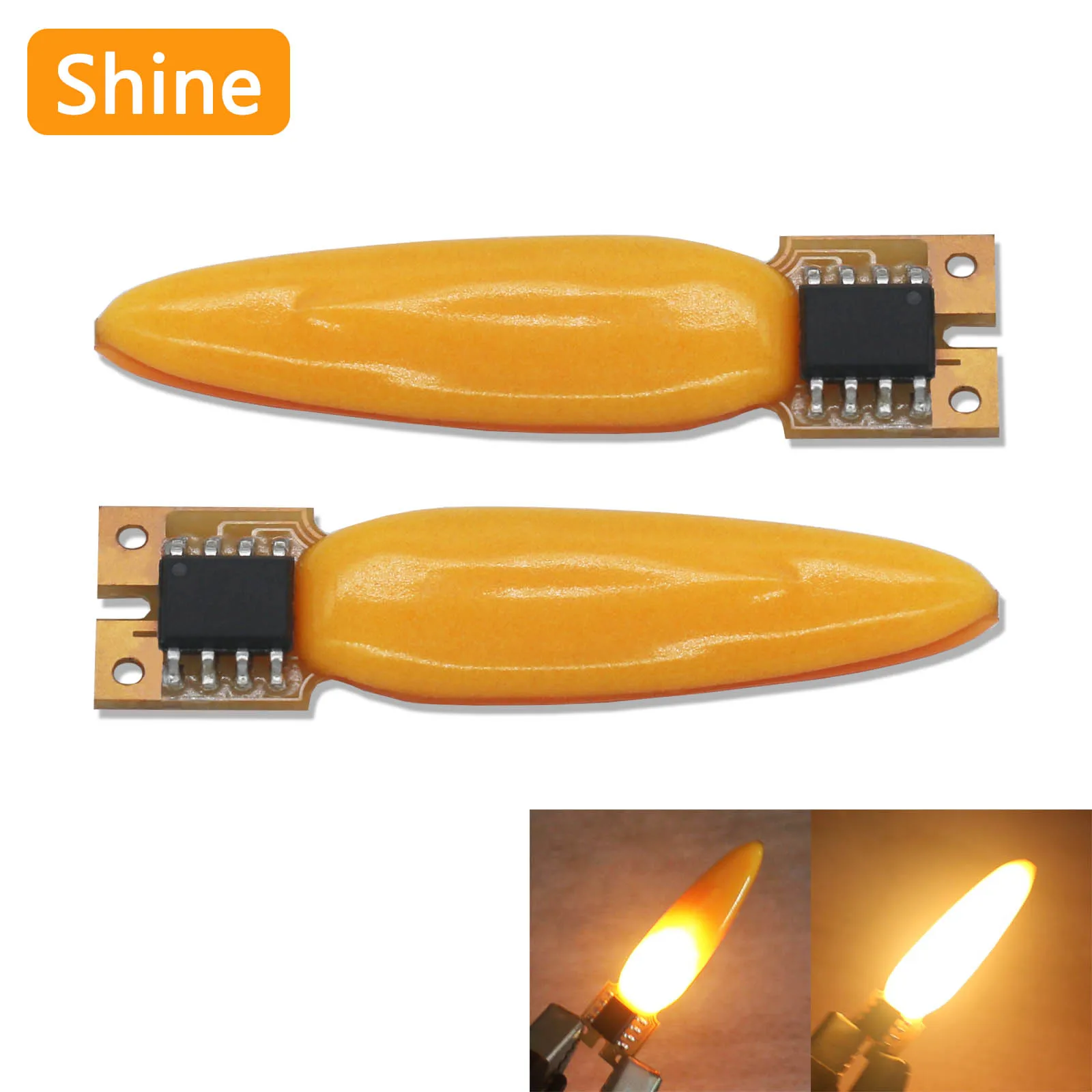 LED Flash Flame Candle Edison Light Bulb 3V LED Light 2-Mode Diode Birthday Party Decoration Light Bulb Accessories 1800K 
LED Flash Flame Candle Edison Light Bulb 3V LED Light 2-Mode Diode Birthday Party Decoration Light Bulb Accessories 1800K