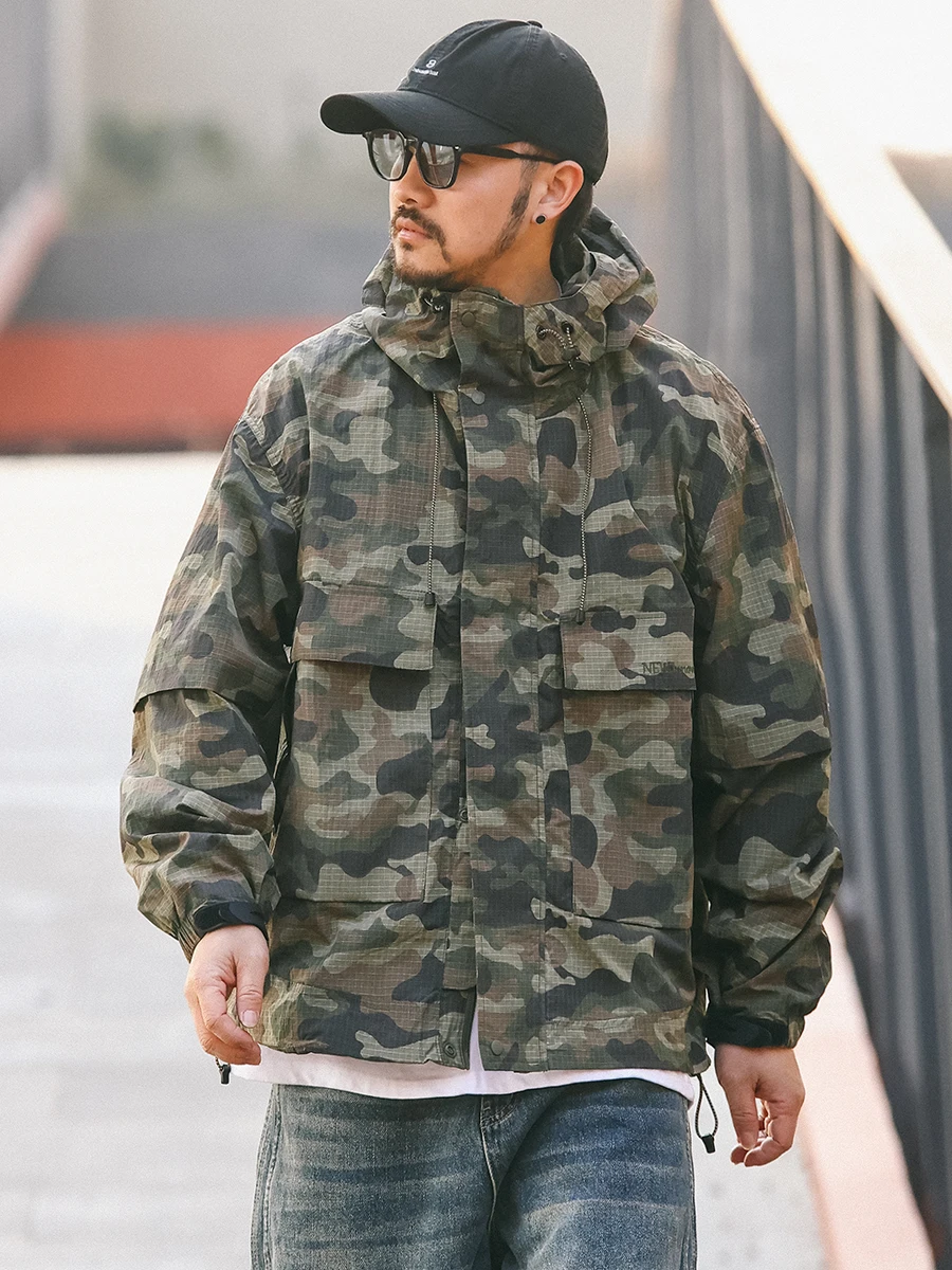 Men's Camouflage Hooded Jaet Autumn New Sle Outdoor Workwear Waterproof Windbreaker Casual Sle Nylon Fiber Long Sve ...
Men's Camouflage Hooded Jaet Autumn New Sle Outdoor Workwear Waterproof Windbreaker Casual Sle Nylon Fiber Long Sve ...