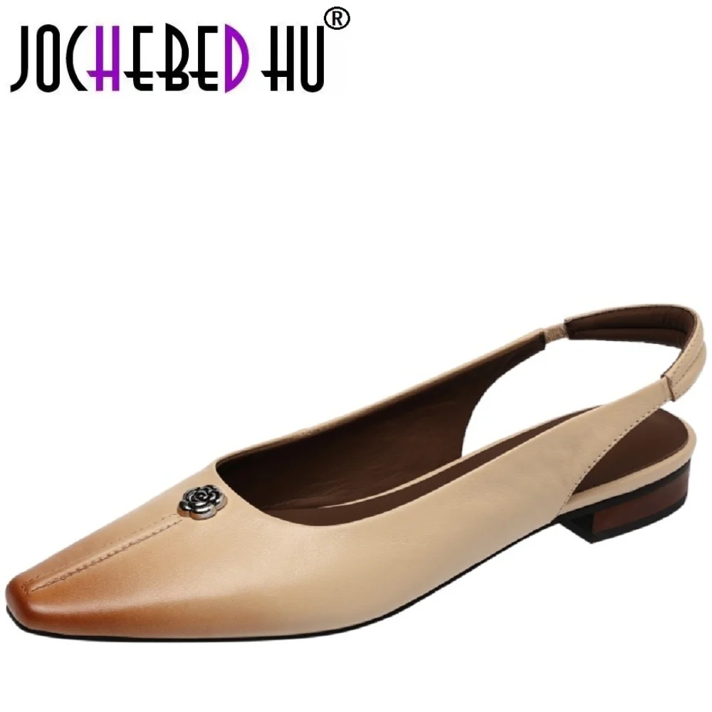 【JOCHEBED HU】Handmade Genuine Leather Soft and comfortable sandals women with low heels summer new style Square shoes 34-40
【JOCHEBED HU】Handmade Genuine Leather Soft and comfortable sandals women with low heels summer new style Square shoes 34-40