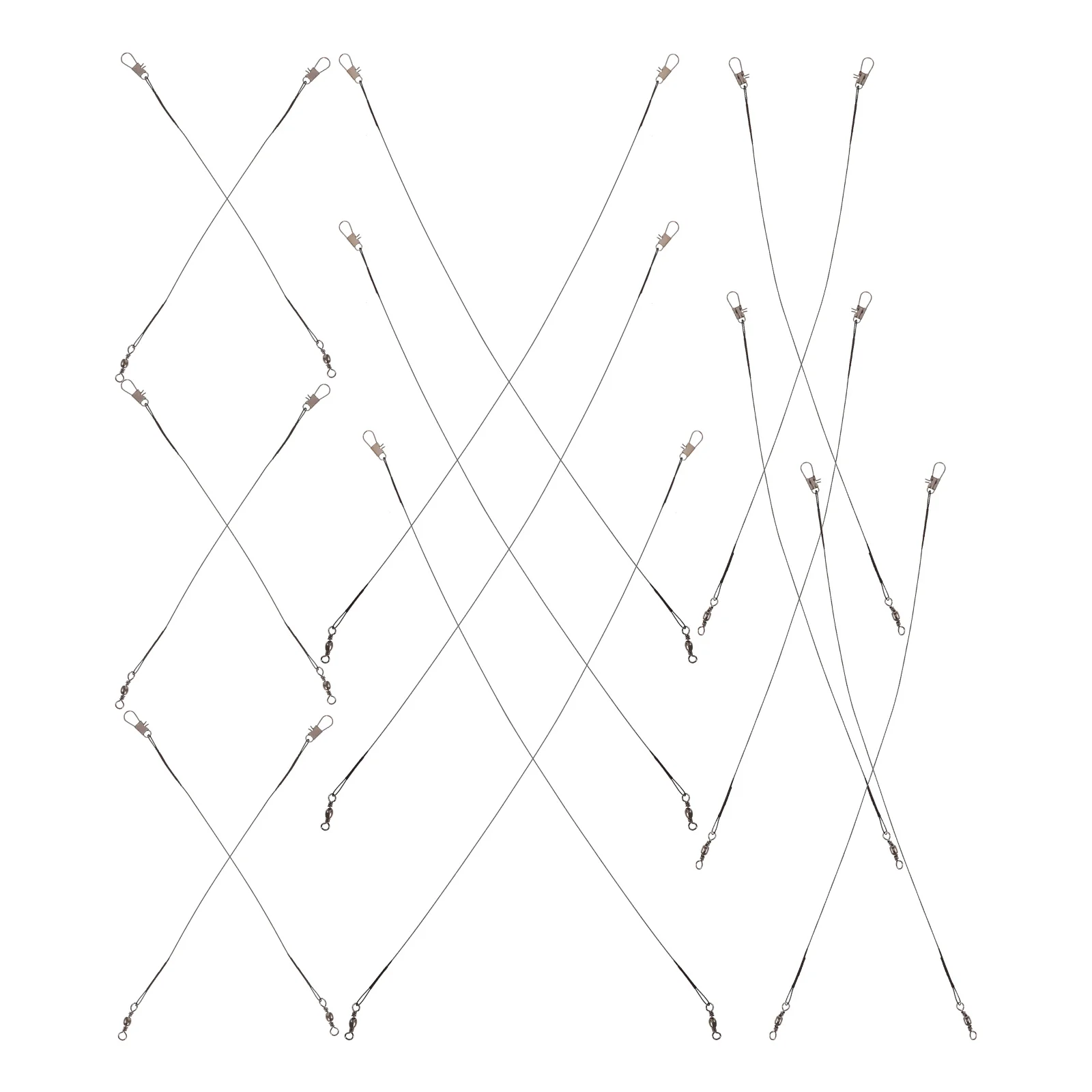 30pcs Steel Wire Fishing Leaders High Strength Biteresistant Double Connector Saltwater Rigging Leader Wire Fishing Supplies
30pcs Steel Wire Fishing Leaders High Strength Biteresistant Double Connector Saltwater Rigging Leader Wire Fishing Supplies