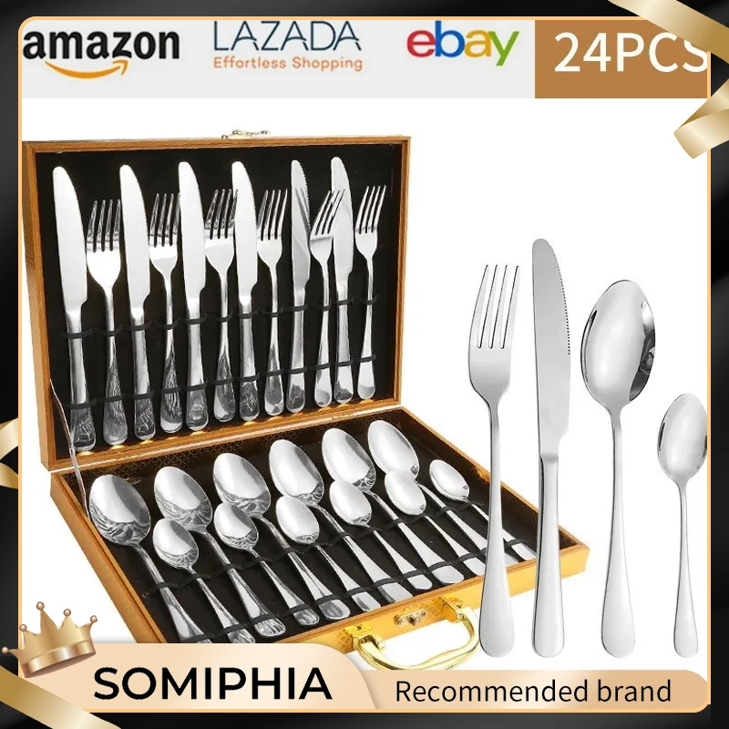 24 pcs cutlery ceramic handle stainless steel knife fork spoon and spoon with shelving gold silver cutlery set dinnerware set
24 pcs cutlery ceramic handle stainless steel knife fork spoon and spoon with shelving gold silver cutlery set dinnerware set