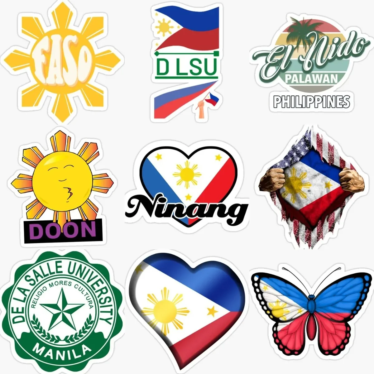 Creative Philippines Flag National Emblem Sun PVC Sticker for Decorate Car Window Bumper Van Wall Fridge Motorcycle Off-road
Creative Philippines Flag National Emblem Sun PVC Sticker for Decorate Car Window Bumper Van Wall Fridge Motorcycle Off-road