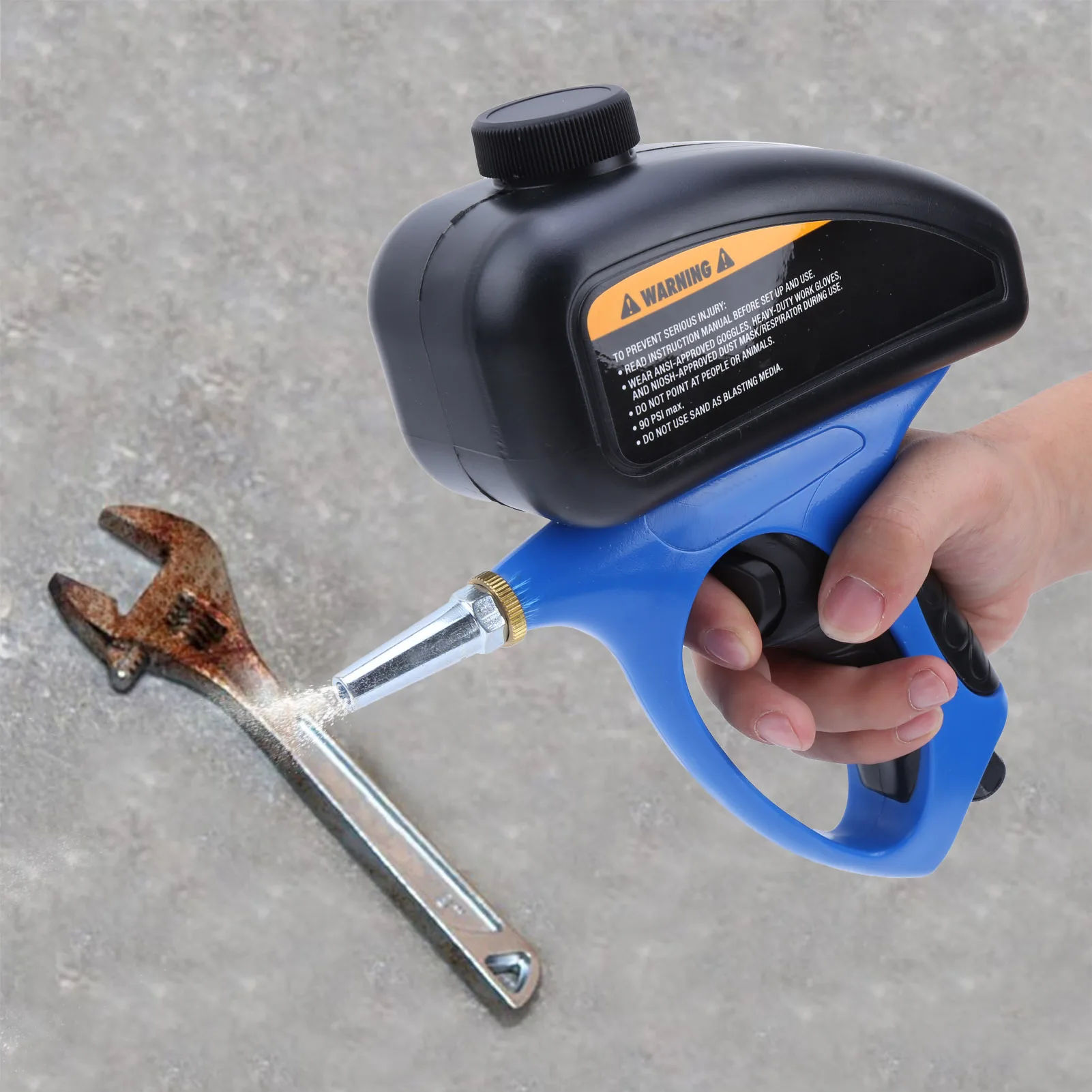 Small Nozzle Pneumatic Sandblasting Gun For Glass Anti Rust Sand Blasting Tool Hand Held Manual
Small Nozzle Pneumatic Sandblasting Gun For Glass Anti Rust Sand Blasting Tool Hand Held Manual