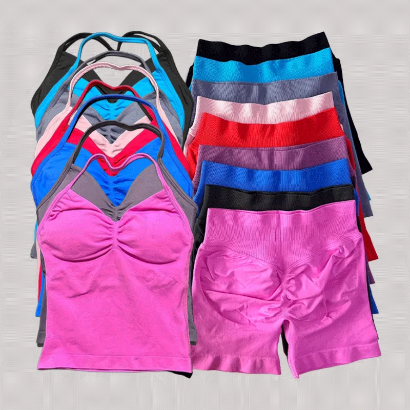 Комплект из 2 предметов, жилет и шорты для йоги, женские шорты для тренировок с защитой, бесшовная мягкая майка с лямкой на шее, комплект спортивных шорт для подтяжки ягодиц
Комплект из 2 предметов, жилет и шорты для йоги, женские шорты для тренировок с защитой, бесшовная мягкая майка с лямкой на шее, комплект спортивных шорт для подтяжки ягодиц