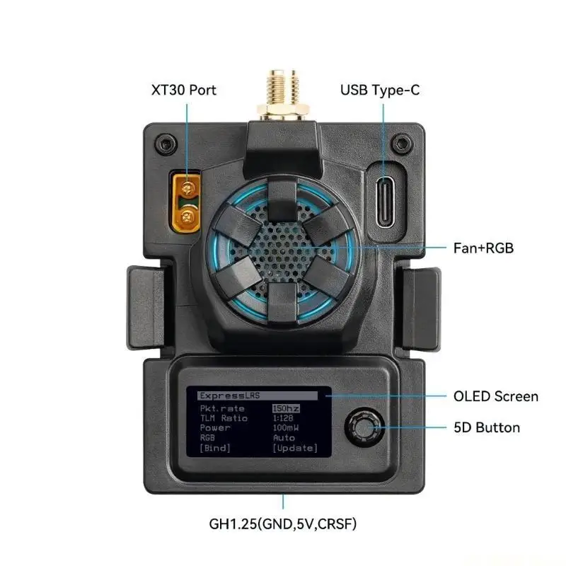 E56B Professional ExpressLRS ELRS 2.4G Module 1W Module with Wifi OLED Screen
E56B Professional ExpressLRS ELRS 2.4G Module 1W Module with Wifi OLED Screen
