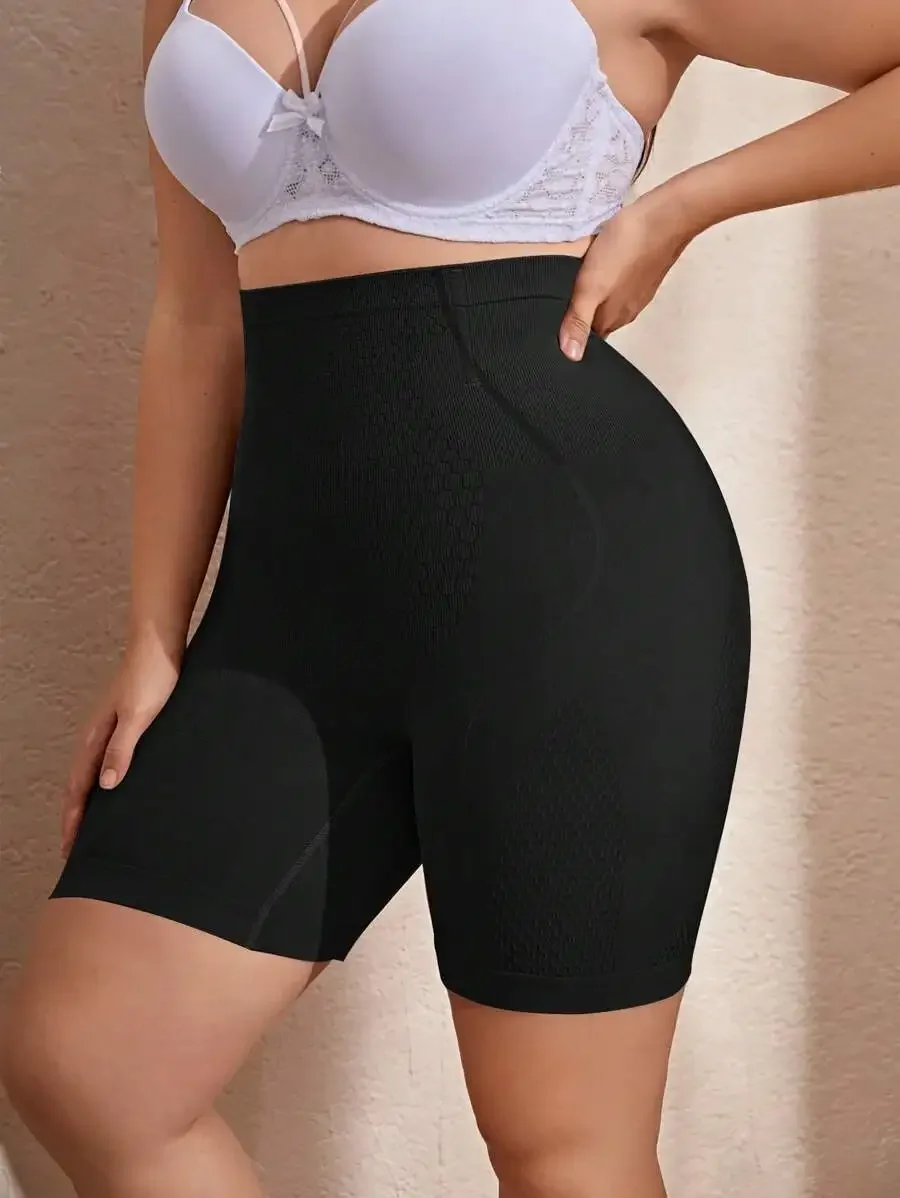 Black High-Waisted Plus Size Shapewear Shorts With Tummy Smoothing And Hip Enhancement
Black High-Waisted Plus Size Shapewear Shorts With Tummy Smoothing And Hip Enhancement