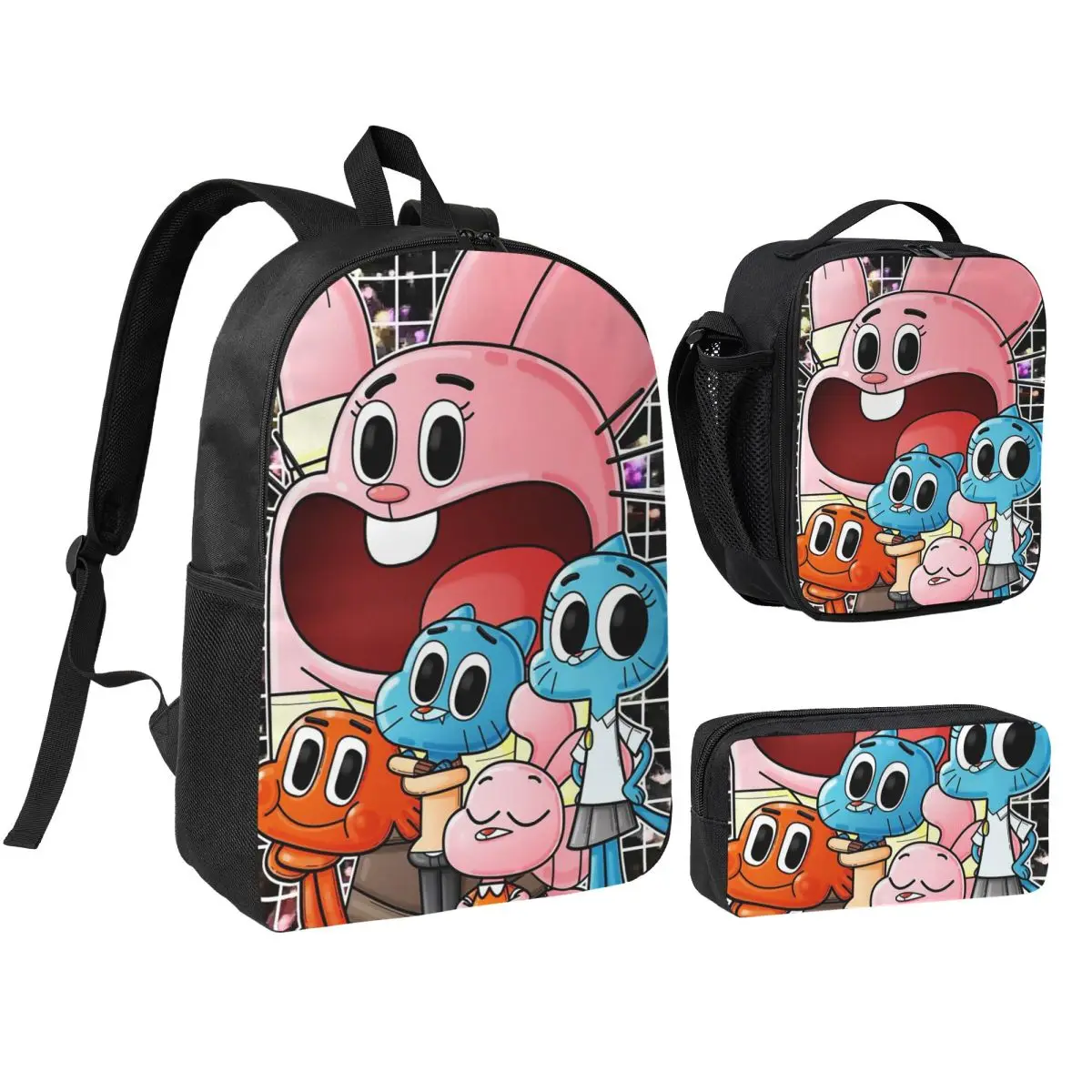 The Amazing World Of Gumball Backpack Boys Girls BookBag School Bag Shoulder Bags 3ps Insulated Lunch Bag Pencil Case
The Amazing World Of Gumball Backpack Boys Girls BookBag School Bag Shoulder Bags 3ps Insulated Lunch Bag Pencil Case