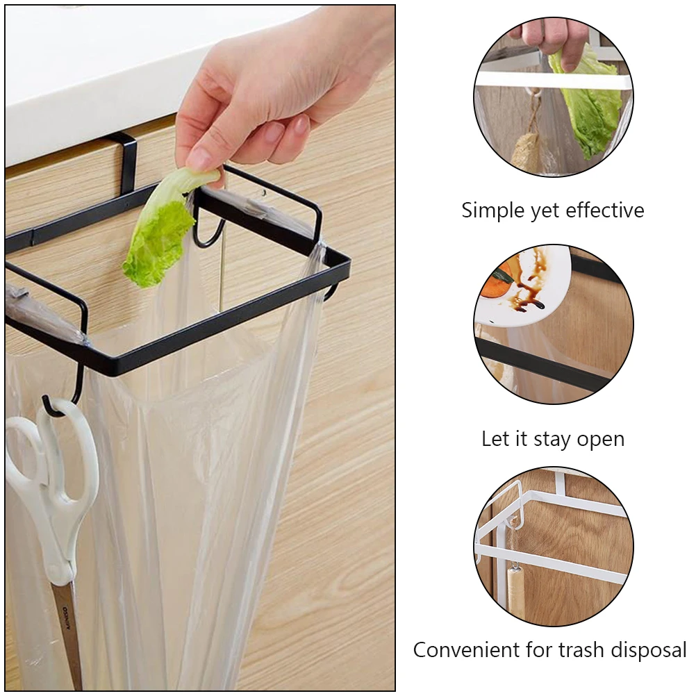 2pcs Trash Bag Holder Kitchen Cabinet Iron Black White Rustproof Hanging Rack Storage Solution Multifunctional Garbage
2pcs Trash Bag Holder Kitchen Cabinet Iron Black White Rustproof Hanging Rack Storage Solution Multifunctional Garbage