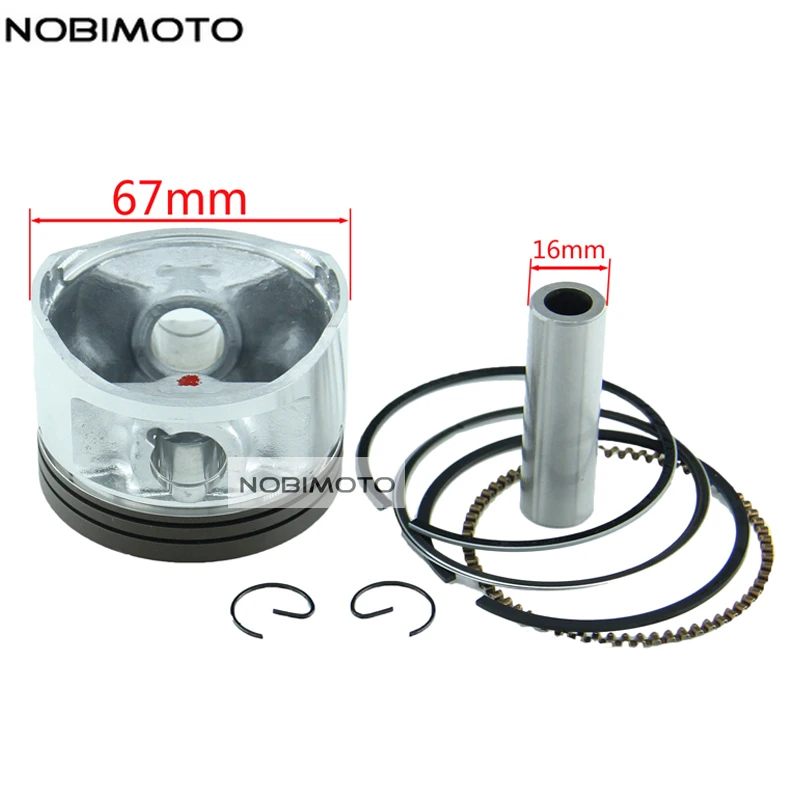 For 250CC ZONGSHEN LONGCIN LIFAN CG250 AIR COOLING ENGINE ATV Quad Dirt Bike Parts Piston Kits 67mm Piston Ring 16mm Pin Set
For 250CC ZONGSHEN LONGCIN LIFAN CG250 AIR COOLING ENGINE ATV Quad Dirt Bike Parts Piston Kits 67mm Piston Ring 16mm Pin Set