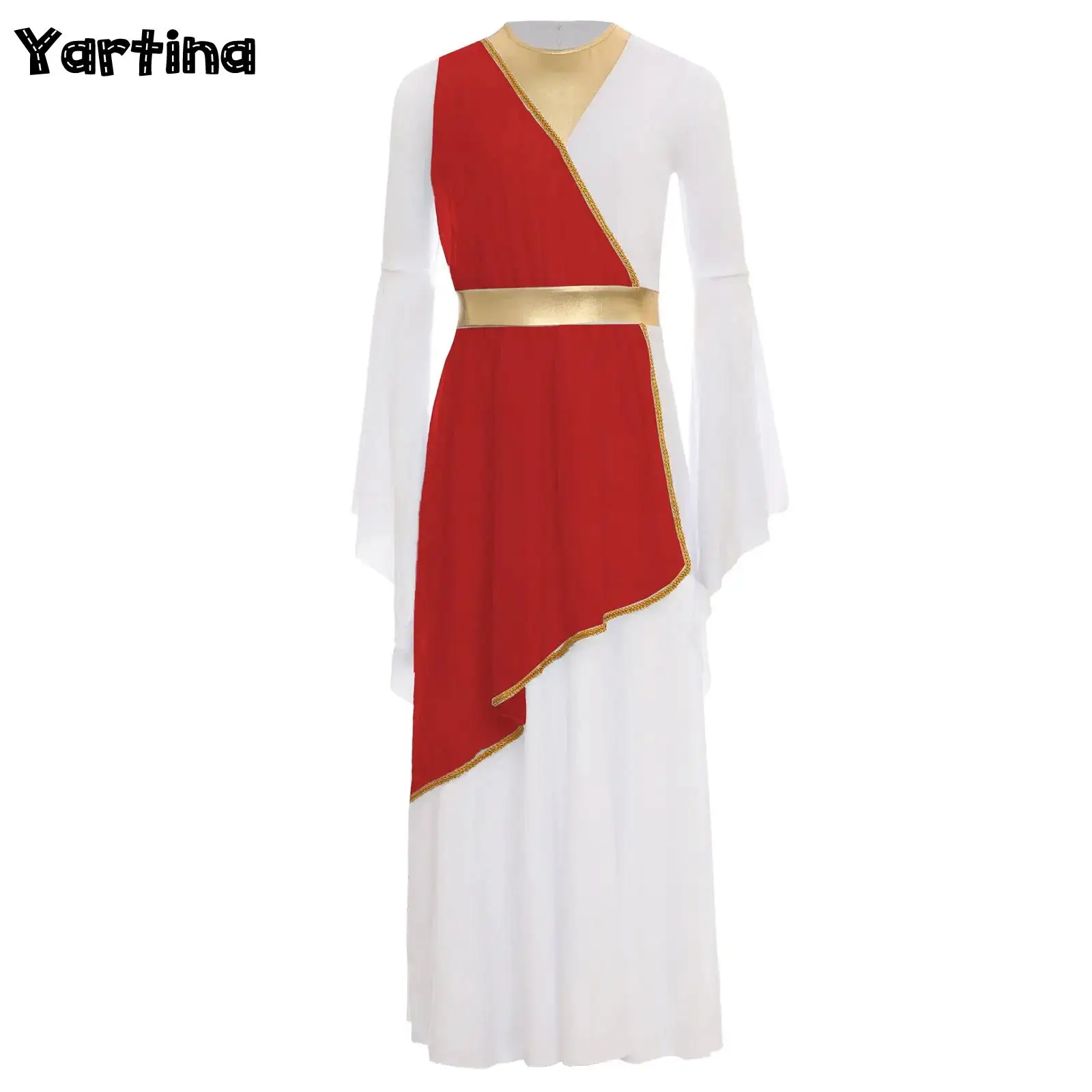 Girls Halloween Ancient Greek Princess Cosplay Costume Long Sleeve Contrast Tunic Dress Party Role Play Performance Costume
Girls Halloween Ancient Greek Princess Cosplay Costume Long Sleeve Contrast Tunic Dress Party Role Play Performance Costume