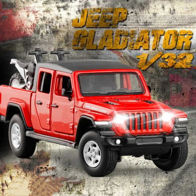 Jeeps Wrangler Gladiator Pickup Alloy Car Model 1:32 Diecasts Metal Toy Vehicles Car Model High Simulation Collection Gift
Jeeps Wrangler Gladiator Pickup Alloy Car Model 1:32 Diecasts Metal Toy Vehicles Car Model High Simulation Collection Gift