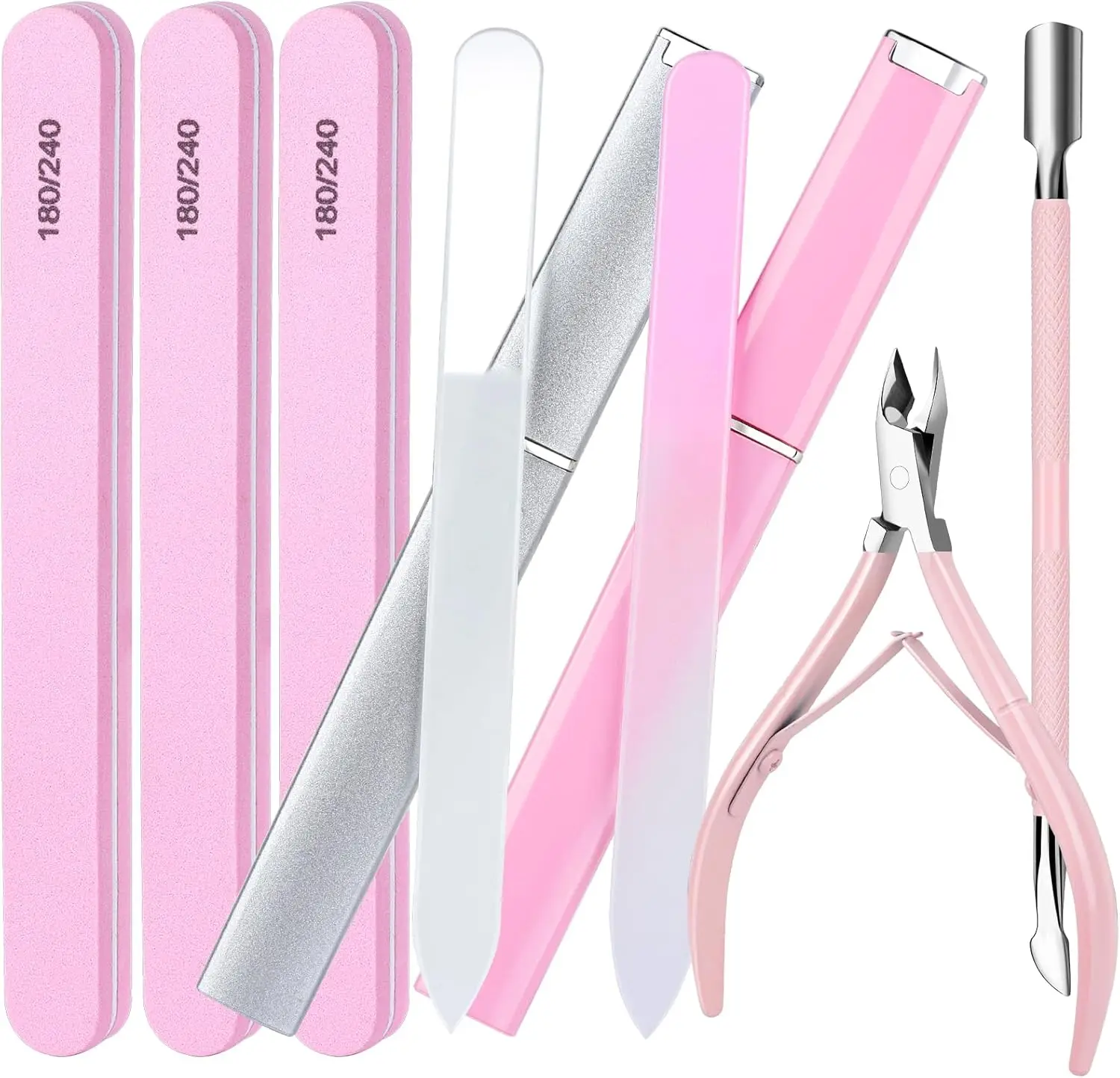Nail Care Kit with Cuticle Trimmer, Glass File, and Nippers
Nail Care Kit with Cuticle Trimmer, Glass File, and Nippers