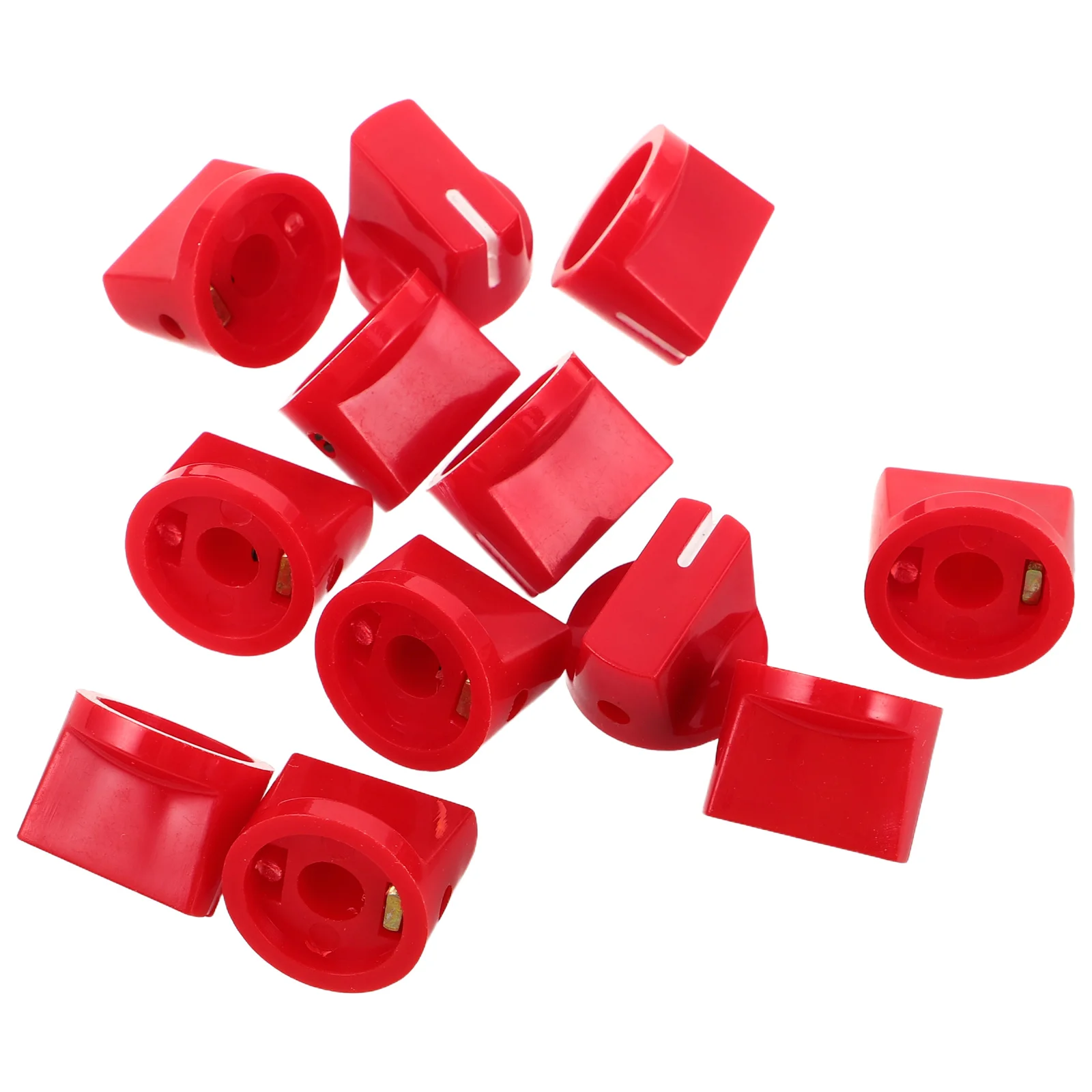 12pcs Red Plastic Potentiometer Knobs 6.35Mm Round Hole Volume Control Caps Compatible With Electric Guitar Bass Amplifier Audio 
12pcs Red Plastic Potentiometer Knobs 6.35Mm Round Hole Volume Control Caps Compatible With Electric Guitar Bass Amplifier Audio