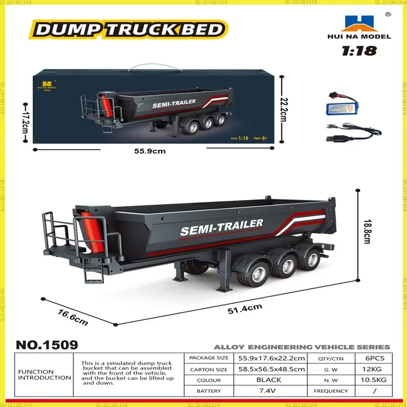 2026 New 1509 Huina Remote Control Truck Model Trailer Alloy Car Toy Full Scale 501D Trailer
2026 New 1509 Huina Remote Control Truck Model Trailer Alloy Car Toy Full Scale 501D Trailer