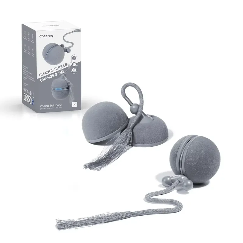 2 in 1 Interactive Eco-friendly Plastic Cat Toy for Indoor Use Wicked Ball Duo2 Automatic Dual Interchangeable Shells
2 in 1 Interactive Eco-friendly Plastic Cat Toy for Indoor Use Wicked Ball Duo2 Automatic Dual Interchangeable Shells