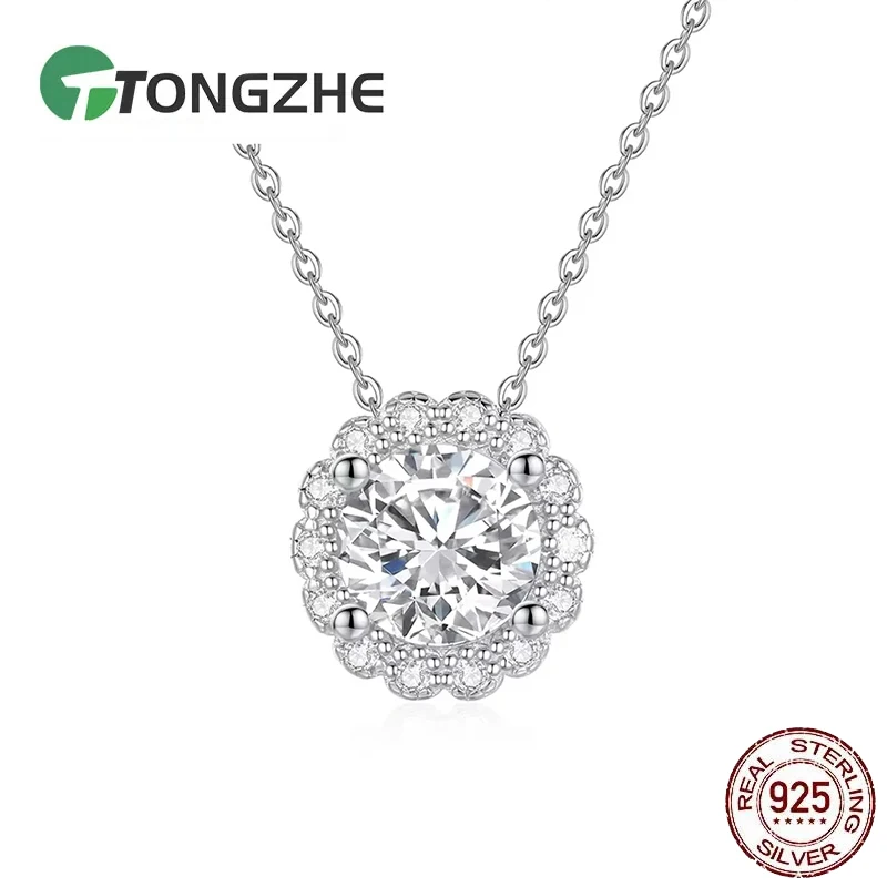 TONGZHE ожерелье с подсолнухом для женщин, стерлинговое серебро 925 пробы, кулон, сверкающее паве, ожерелье с фианитом, юбилей, день рождения, ювелирные изделия, подарки
TONGZHE ожерелье с подсолнухом для женщин, стерлинговое серебро 925 пробы, кулон, сверкающее паве, ожерелье с фианитом, юбилей, день рождения, ювелирные изделия, подарки